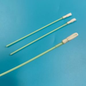 Lint Free 6.5 Extra Long Handle Double Layers Polyester Swab Handmade Cleanroom Swab for Optical Cleaning