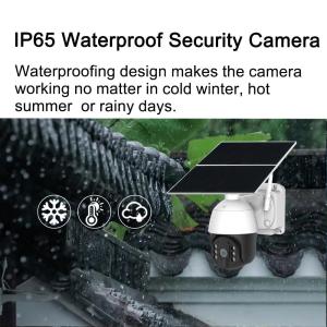 2MP 20W Solar PTZ Security Camera 4G IP65 1080P Color Night Vision CCTV Camera