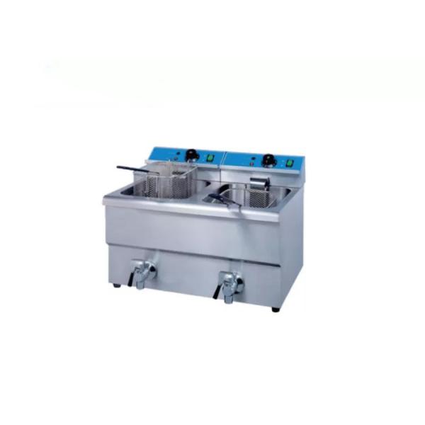 Buy Durable Double Tank 8L 6.5kw Countertop Deep Fryer at wholesale prices