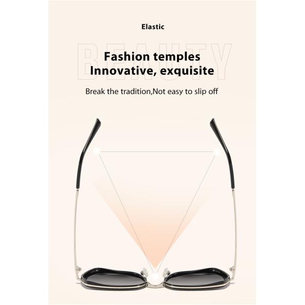 Large Metal Frame Sunglasses Unisex Polycarbonate Lens 23g OEM