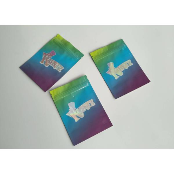 Buy Child Resistant Plastic Pouches Packaging Cindy Runtz Zipper Bag Finished Foil at wholesale prices