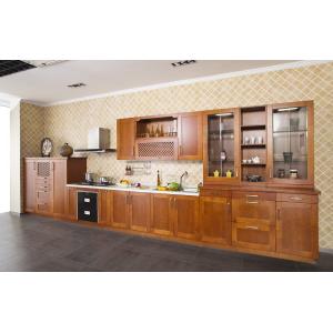 Maple solid wood kitchen cabinet set