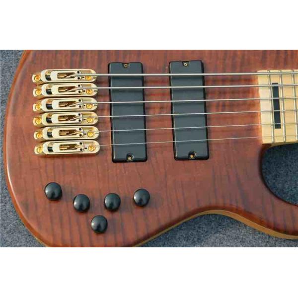 Custom Shop ELM Body Maple Fingerboard Bass Guitar China 6 String Bass Guitar Fingerboard Free shipping