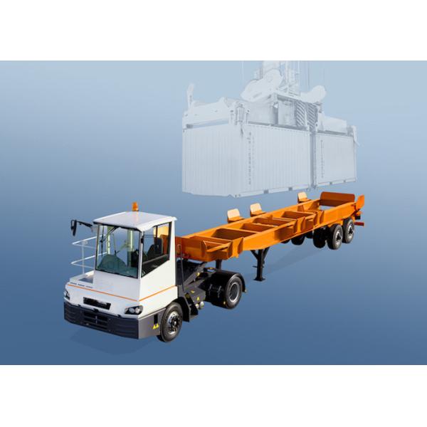 Buy 40t Payload Low Speed 2 Axles 40ft Terminal Container Chassis at wholesale prices