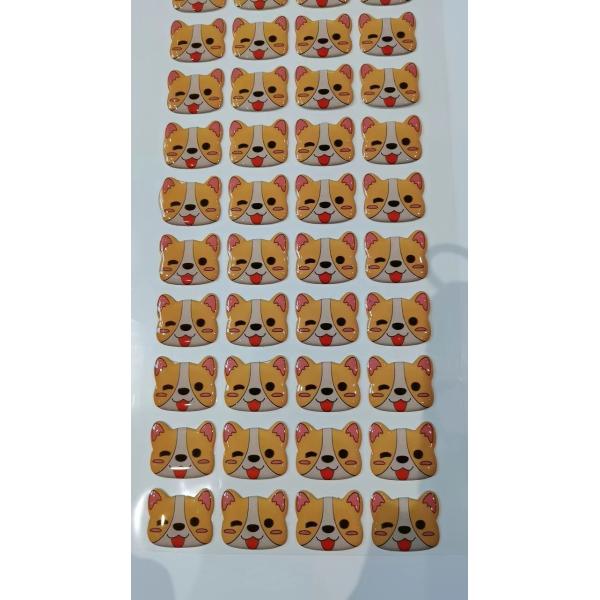 Clear Epoxy Resin Dome Stickers Gel Decals For Epoxy Floors Tumblers