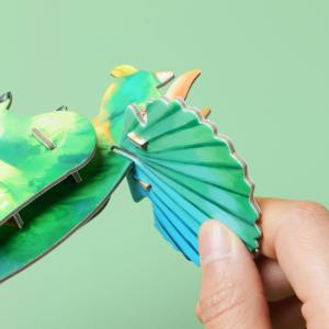 Toddlers Nice Preschool Tool Educational Puzzle Toys 3D Shoes Cardboard