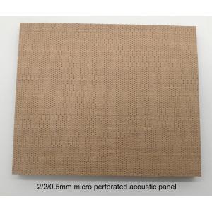 Showroom Microperforated Acoustic Panels Wooden Sound Absorption Insulation