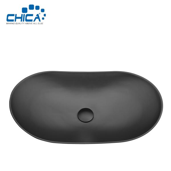 Oval Single Bowl Undermount Granite Kitchen Sink For Farmhouse Granite Composite