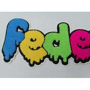 Washable Towel Embroidery Patch , Heat Transfer Labels For Garment