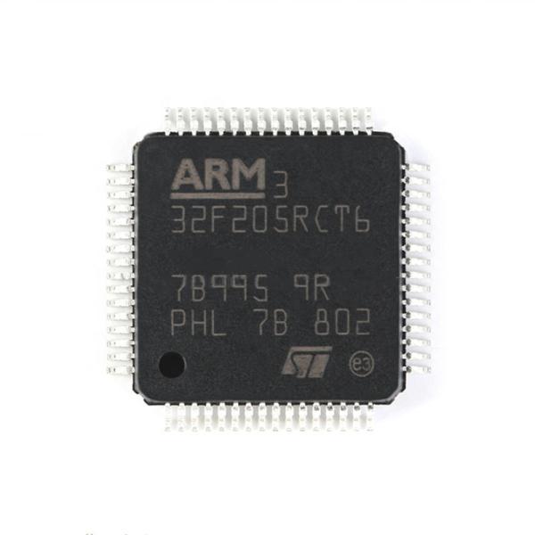 Buy STM32F205 Integrated Circuit IC Chips Embedded Microcontroller MCU 32BIT 256KB FLASH 64LQFP STM32F205RCT6 at wholesale prices
