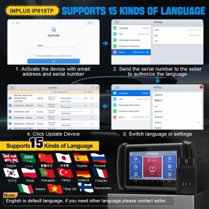 XTOOL InPlus IP819TP TPMS Programming Scanner Bluetooth Car Diagnostic Tools ECU