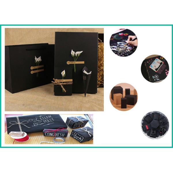 110gsm - 450gsm Black Kraft Paper For Clothes Tags Strong Folding Resistance