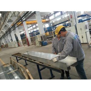 QC Checking Industrial Aluminum Extrusion Profiles with PVDF coating Surface