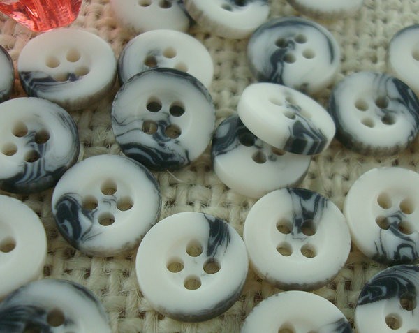 Wholesale polyester chalk Resin Rod buttons for Shirt Coat