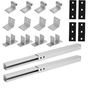 Ground Solar Panel Mounting Bracket Anodized Adjustable Support for 25 Years