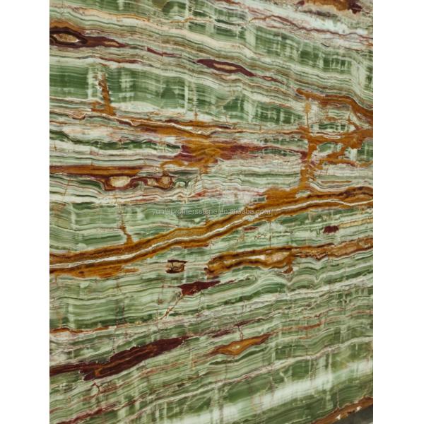 Polished Surface Finishing Pakistan Bamboo Onyx Marble Slabs for Table Modern Design Style