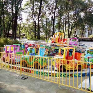 Crazy Amusement Park Rides Mini Shuttle Ride With Car Coaches