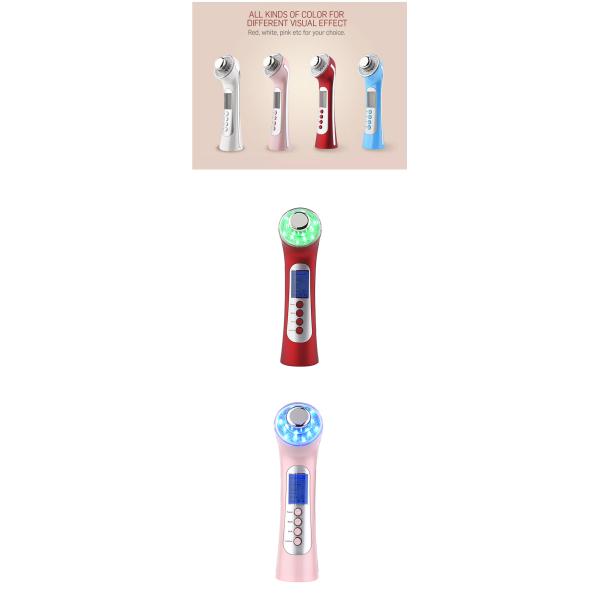 7 In 1 Photon And Ultrasonic Beauty Machine , Ultrasonic Facial Cleanser Machine