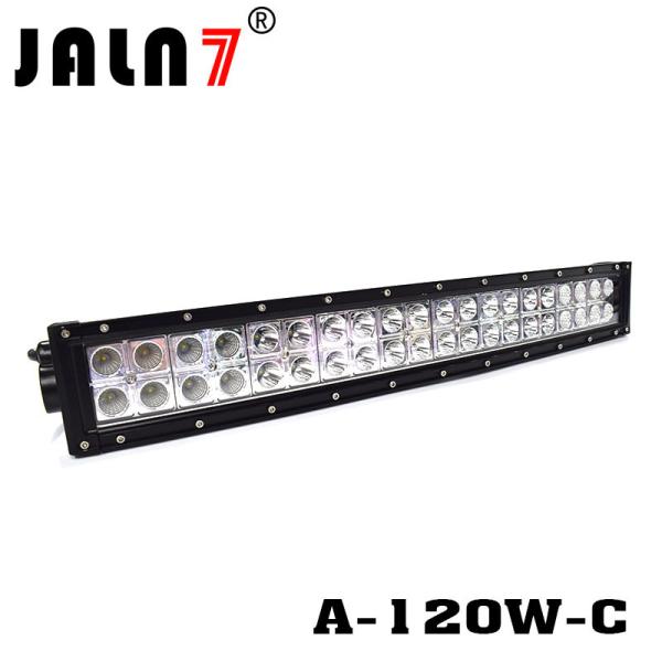 LED Light Bar JALN7 21Inch 120W Curved Spot Flood Combo LED Driving Lamp Super Bright Off Road Light LED Work Light Boat