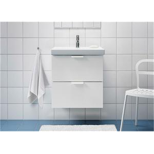 Modern Style Custom Bathroom Vanity Cabinets Lacquer Surface With Quartz