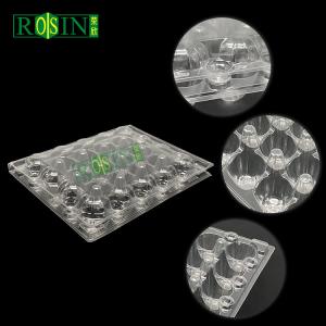 Customized 20 Holes Plastic Egg Packaging Disposable Quail Egg Containers