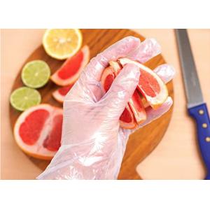 Practical high quality transparent disposable hdpe vinyl pe glove thickened