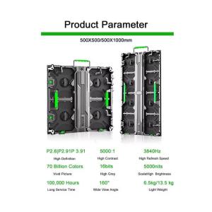 Lightweight Aluminum LED Panels With 3-in-1 SMD2121 2.976Mm Pixel Pitch And Full