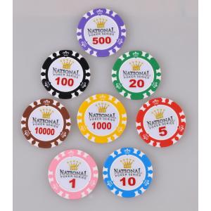Gambling Game Ceramic Clay Poker Chip Set Casino Royale Poker Chips Custom