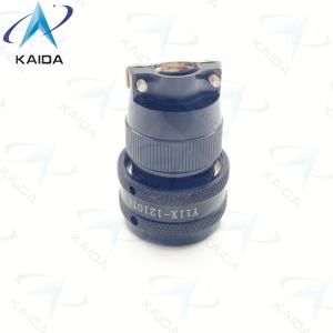 Y11X Series Black Anodized Aluminum Solder Circular Electrical Connector Plug