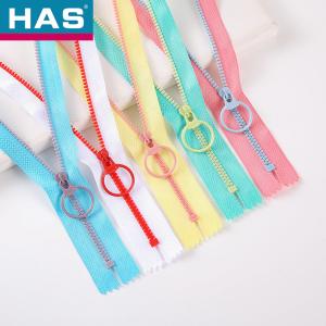 China Open End Plastic Zippers Smooth Coloured Zippers Nickel Free on sale