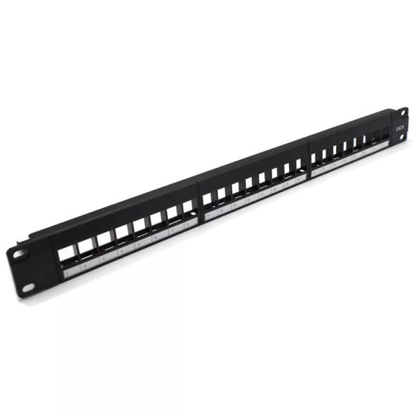 Buy 19 Inch CAT6 UTP Patch Panel 1U RJ45 24 Ports Blank at wholesale prices