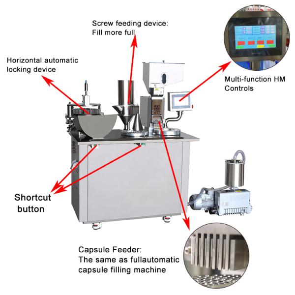 TIANHE Semi Automatic Capsule Filling Machine 12000 Capsules For medicine