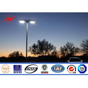 80 Microns Round 8m Street Light Poles Hot Dip Galvanized