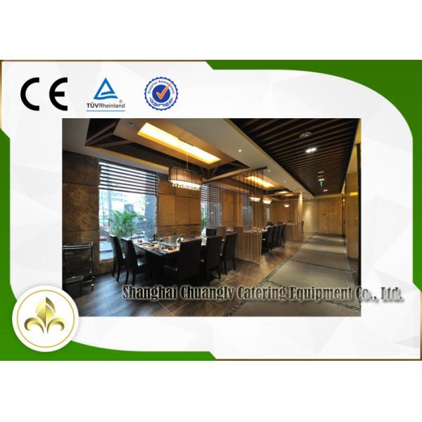Barbecue / Hotel Built In Teppanyaki Grill Table Rectangular High Efficiency