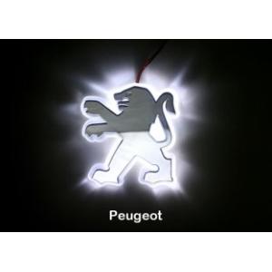 White LED Car Rear Logo Light for PEUGEOT
