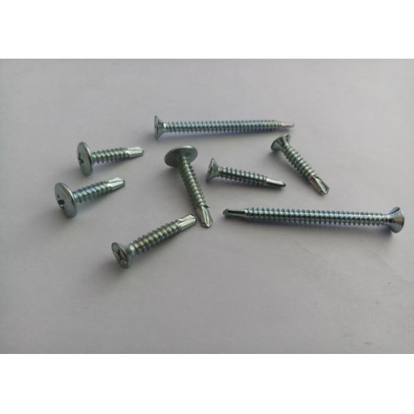6mm Flat Head Self Drilling Screws , Stainless Steel Self Threading Screw Cross Socket