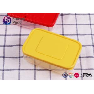 Safe Kids Plastic Lunch Box Eco Friendly Transparent Plastic Crisper