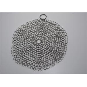 Multi Specifications Stainless Steel Chainmail Scrubber For Pot Cleaning