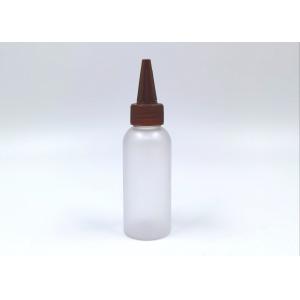Frosted Round PET Plastic Bottle Serum Water Container 70ML With Sharp Cap
