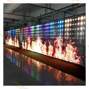 2500cd/M2 Indoor Soft Transparent LED Display Panel Mesh Curtain LED Facade