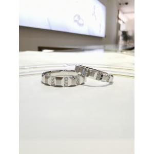 China Romantic Geometric OEM Women14.5 Anniversary Couple Rings on sale