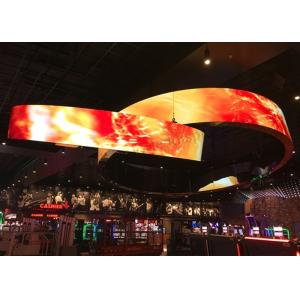 Ultra Thin Flexible Led Curtain Display P8 1/4 Scan 16 Constant Current Driving