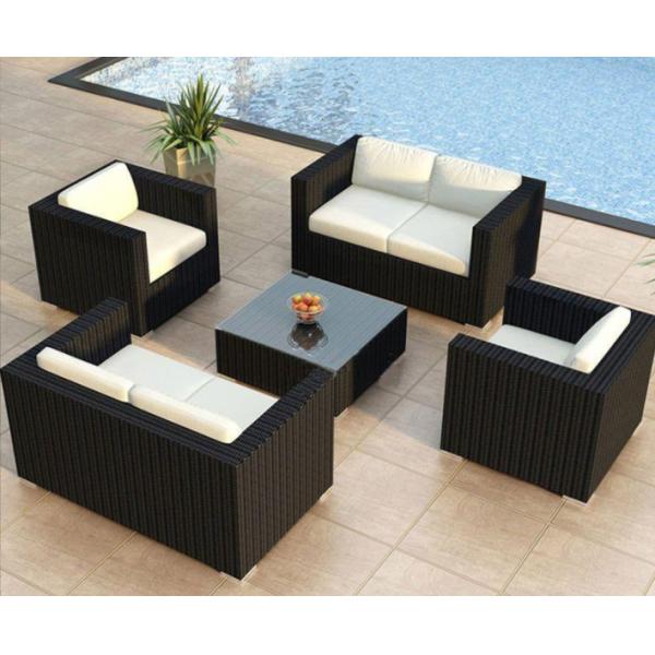 Modern Leisure Best Selling Garden Furniture Plastic Rattan Sofa Set Outdoor White Carton Wholesale Outdoor Furniture