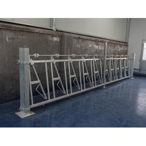 Hot Dip Galvanized Steel Pipe Cattle Headlock Feeder Panels 10FT-14FT Size