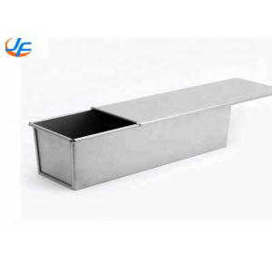 China RK Bakeware China Foodservice NSF Telfon Nonstick Pullman Aluminum Loaf Pans Bread Baking Pan With Lid on sale