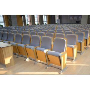 China Walnut Movie Theater Seats Foam Density Church Theater Chair on sale
