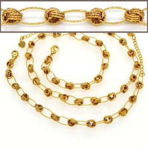 18K Real Gold Plated Big Size Chunky Link Chain Women/ Men Necklaces & bangle