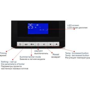 Powerful Wall Installed Gas Boiler Programmable Controls Variable Dimensions