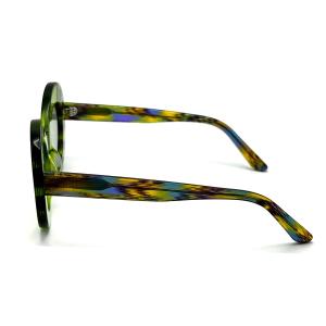 AS102 Womens Round Acetate Frame Sunglasses 100% UV Protection