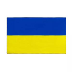 Pantone Color Polyester World Flags 3x5 Ukrainian National Flag Hanging Style